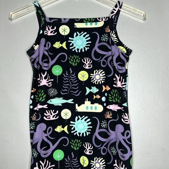 Underwater Beatles Yellow Submarine themed tank top, size 12 - Picture 5 of 6